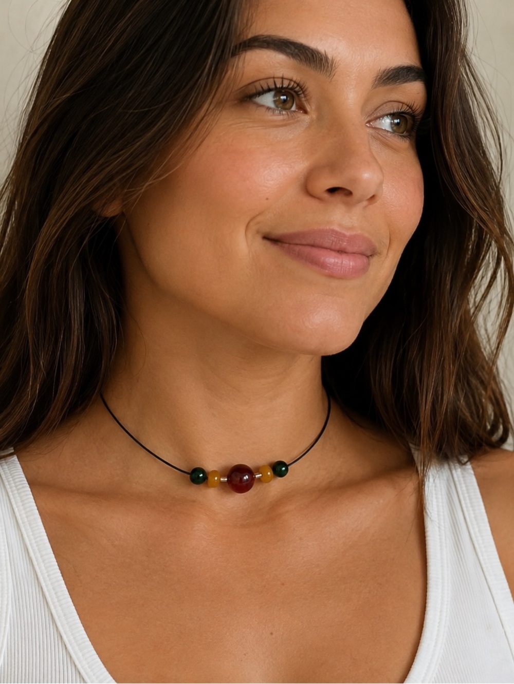 Boho Tribal Beaded Choker